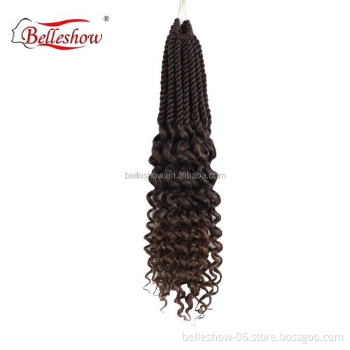 Hot sell wholesale 18inch Senegalese Twist Crochet with curly ends